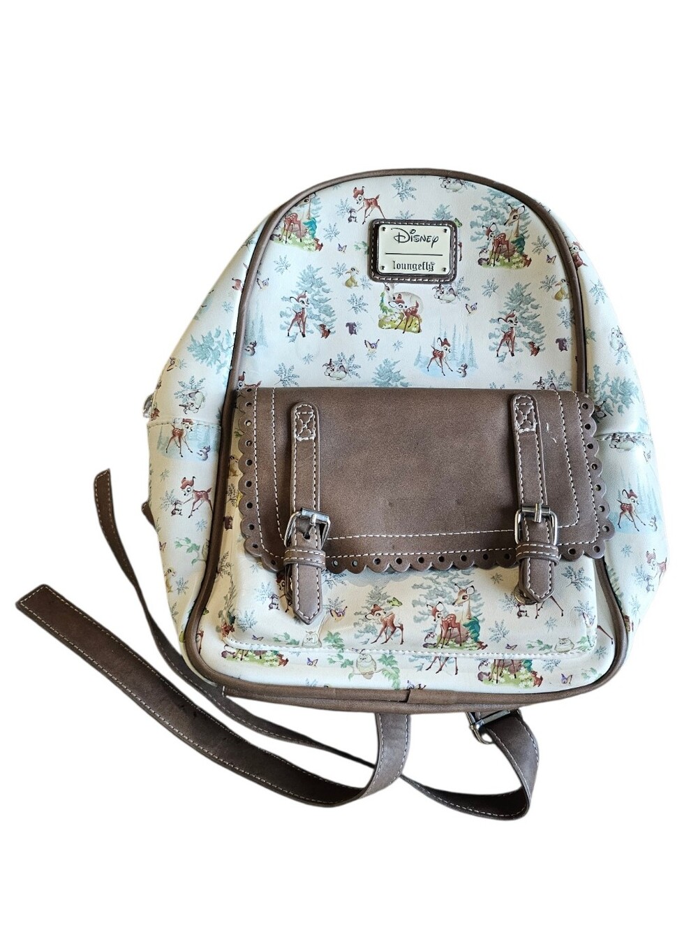 Disney x Loungefly Bambi Mini Backpack - Cream & Brown